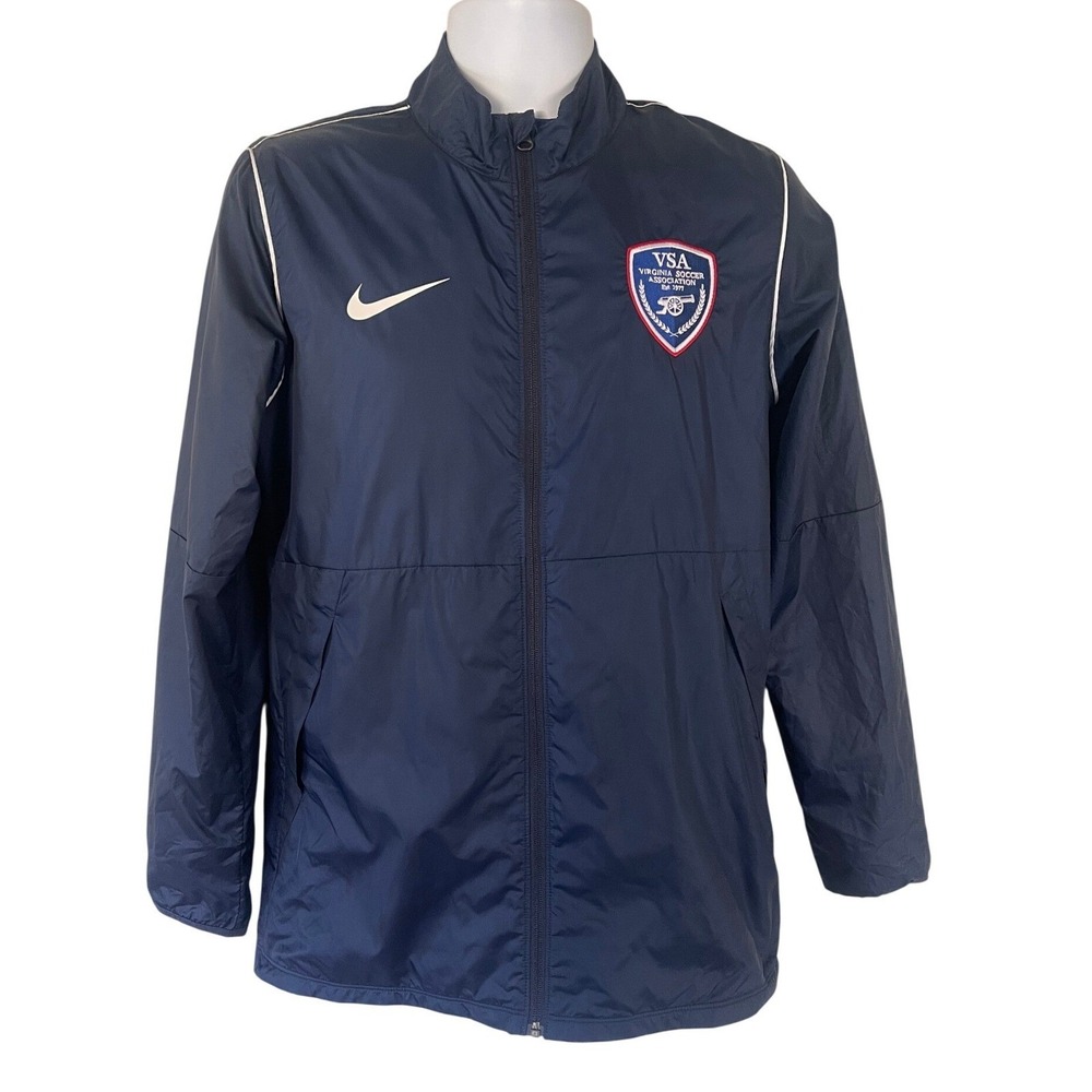 Nike Virginia Soccer Association VSA Mens Medium Navy Blue Track Jacket Athletic